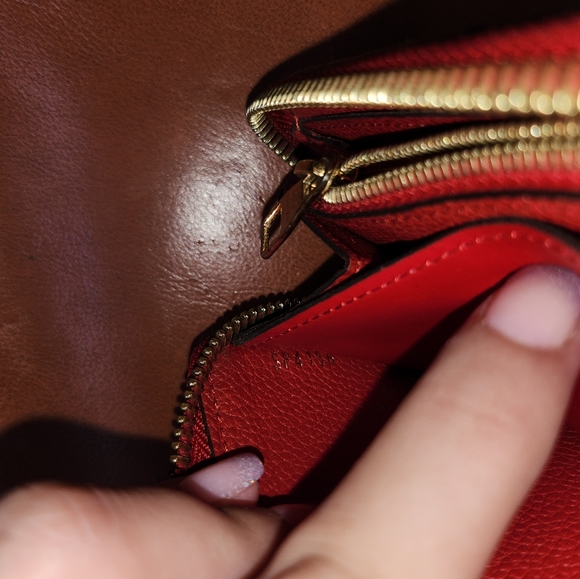 Louis Vuitton Red Clemence Wallet - Picture 2 of 16